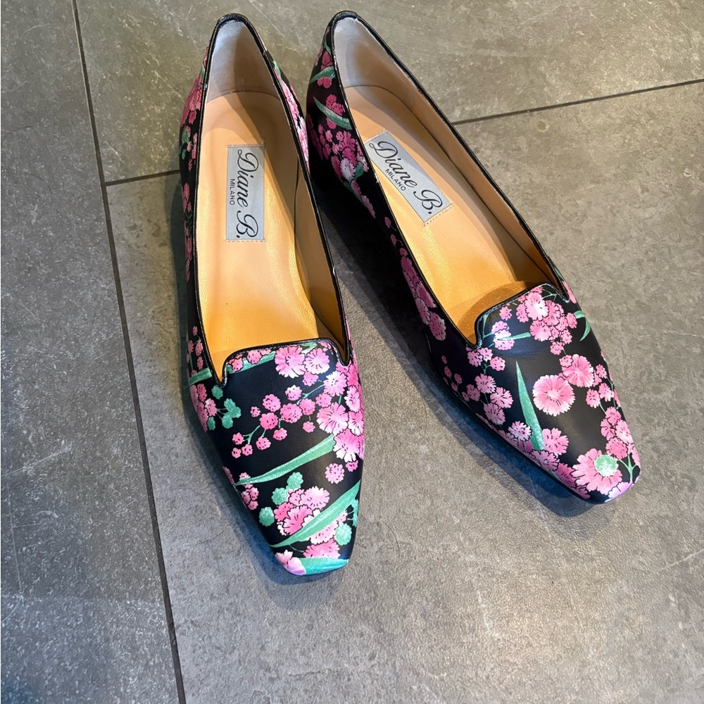 Black Floral Women's Shoes